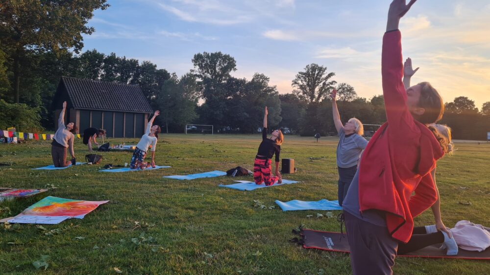 Yoga tijdens Yoga & Art retreat
