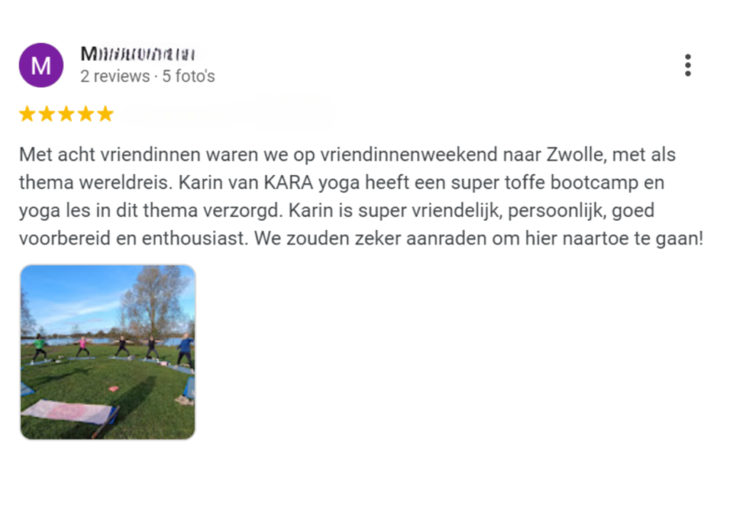 Vriendinnenweekend Kara Yoga in Zwolle Bootcamp & Yoga uitje