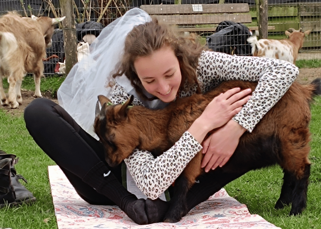 Geitenyoga in Zwolle uitje