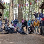 Overzichtsfoto van deelnemers buitenweekend 2025